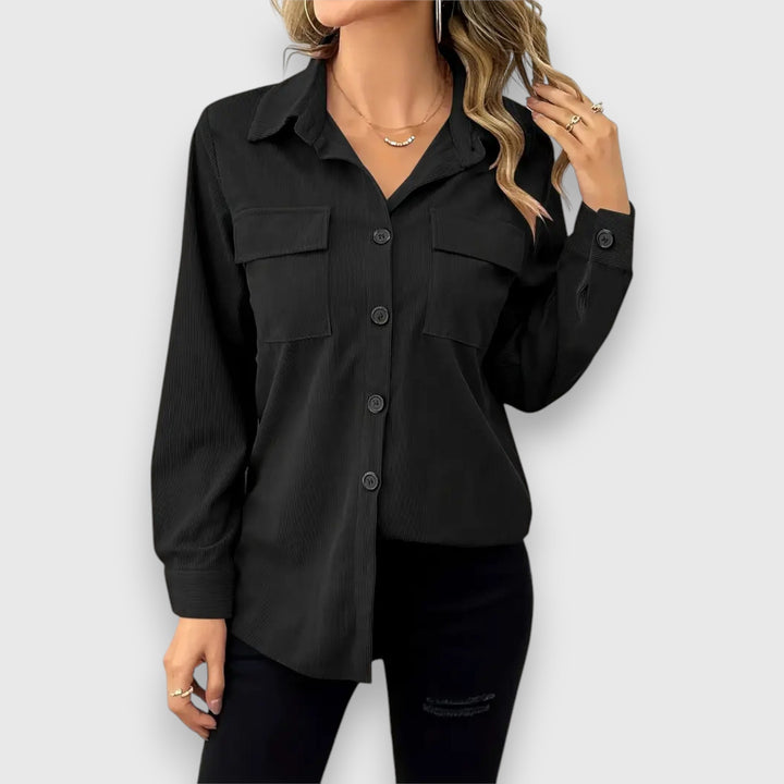Selina – Skjortjacka i kordlook