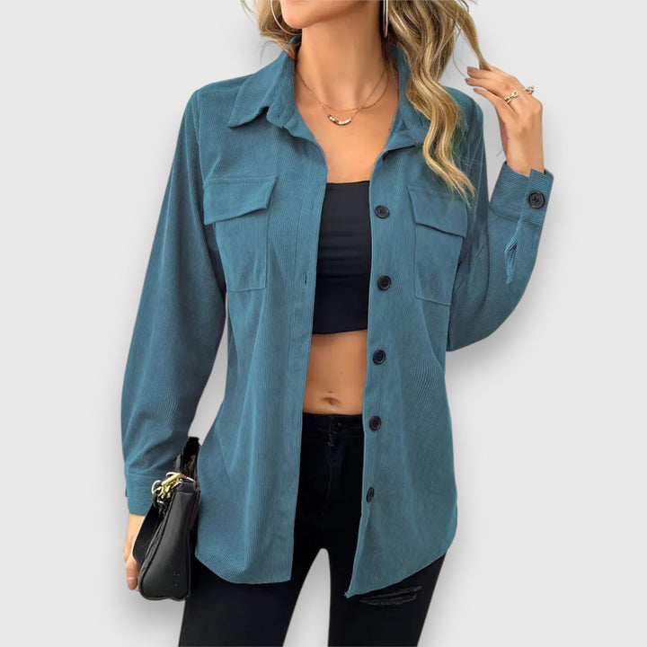 Selina – Skjortjacka i kordlook