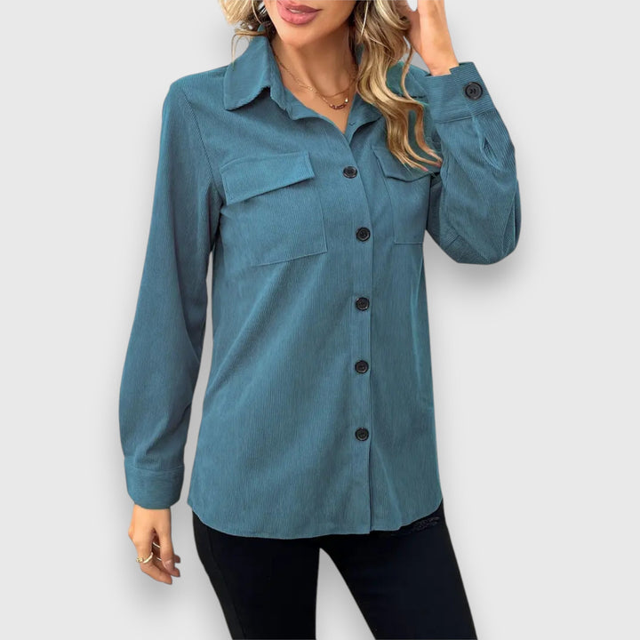 Selina – Skjortjacka i kordlook