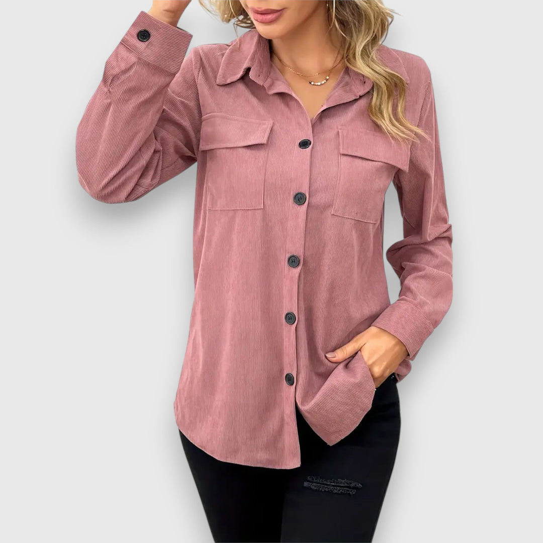 Selina – Skjortjacka i kordlook