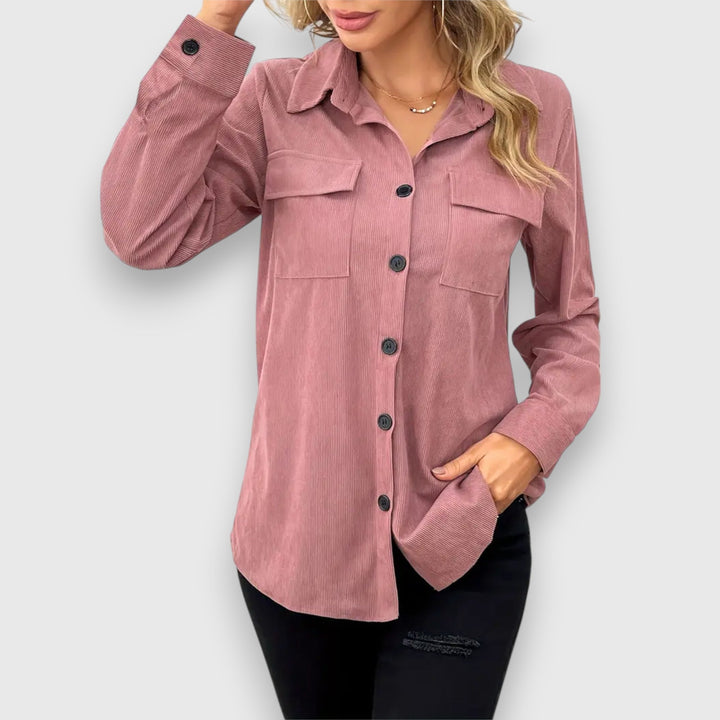 Selina – Skjortjacka i kordlook
