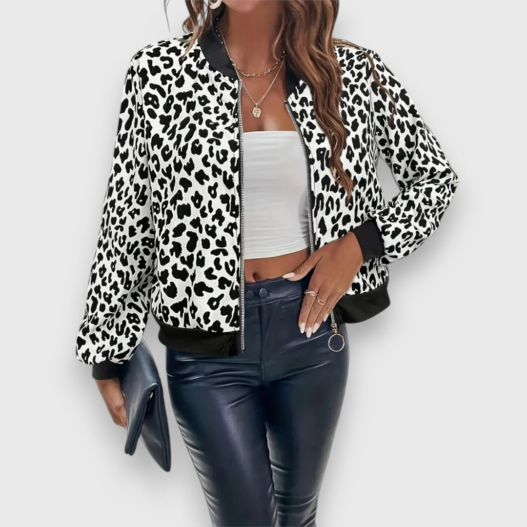Noelia – Jacka med leopardmönster