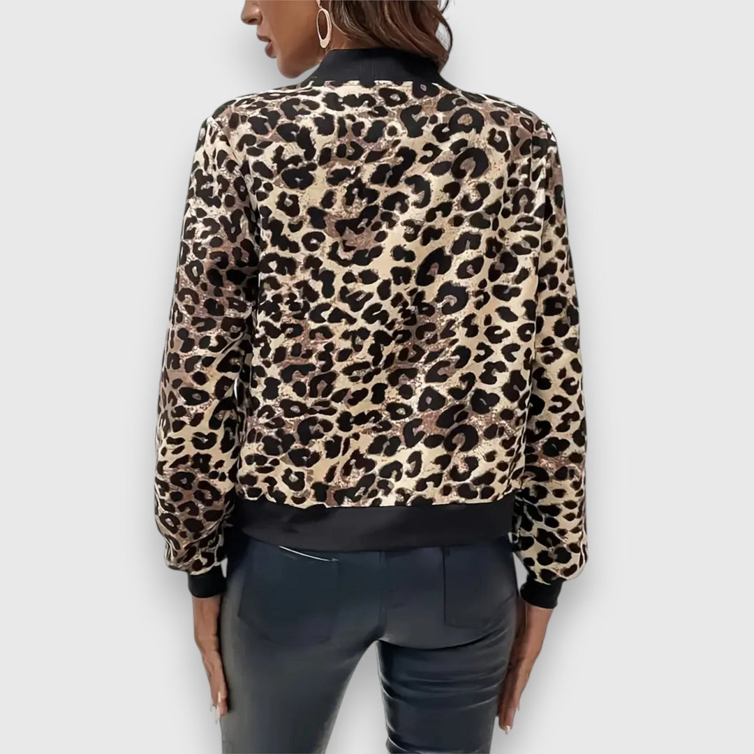 Noelia – Jacka med leopardmönster