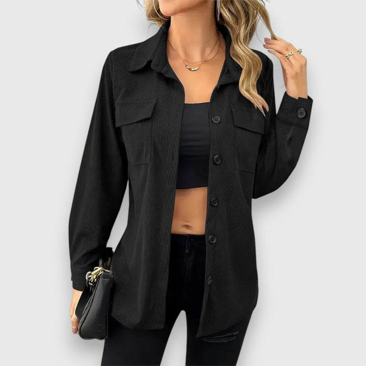 Selina – Skjortjacka i kordlook