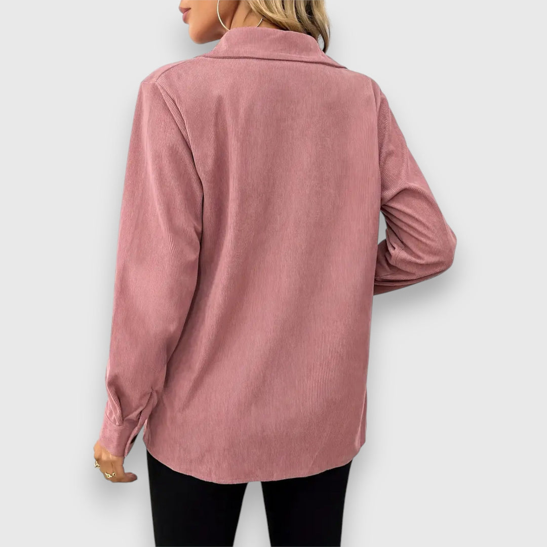 Selina – Skjortjacka i kordlook